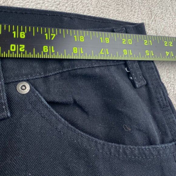Dickies Mens Work Pants Size 42x32 Straight Leg Relaxed Black Classic Workwear - Picture 5 of 11